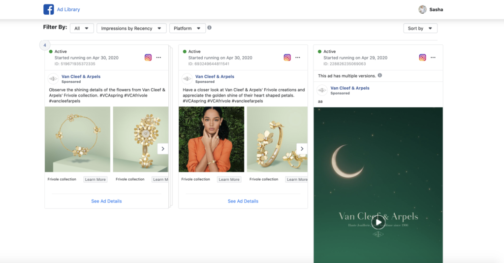 Jewelry advertising