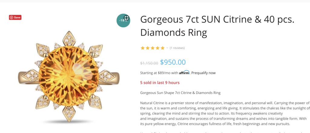 jewelry conversion rate