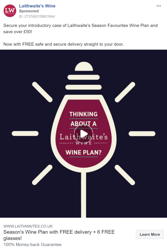 Example social media wine marketing strategy