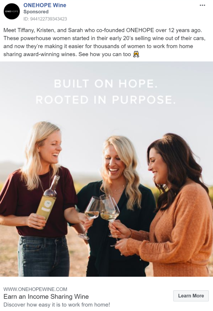Example social media wine marketing strategy