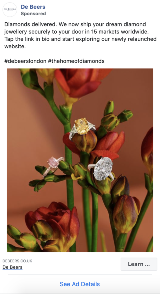 De Beers Inovative Choice for Weeding Rings