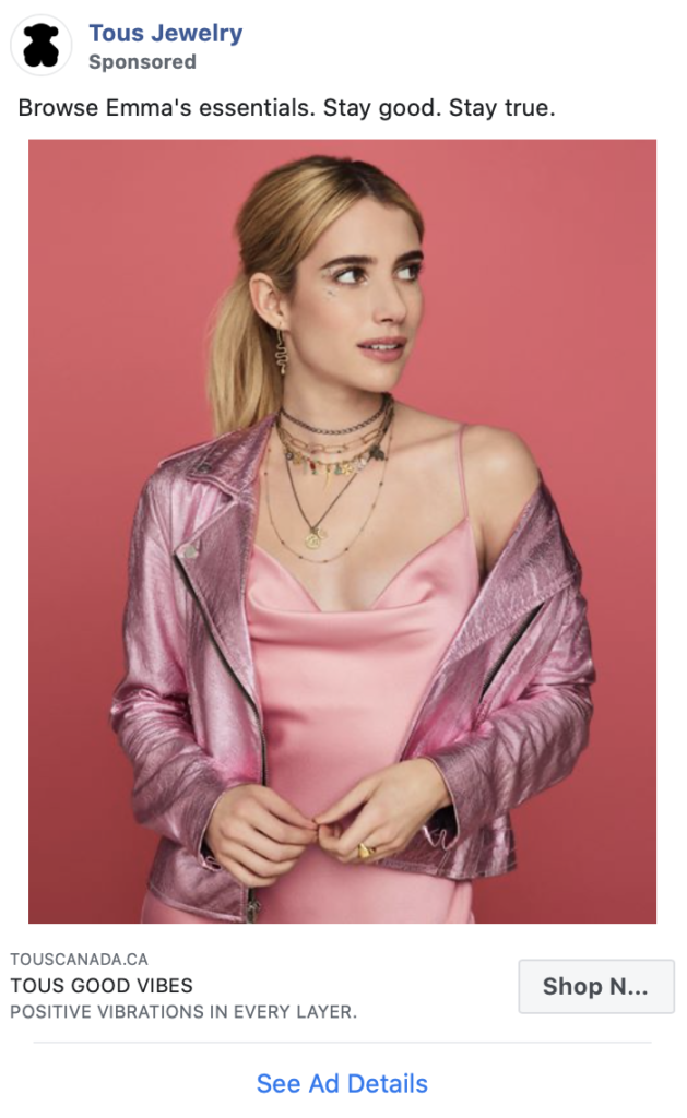 Emma roberts tous on sale jewelry