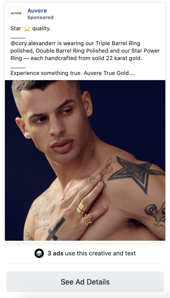 Jewelry Brand Marketing Male Model