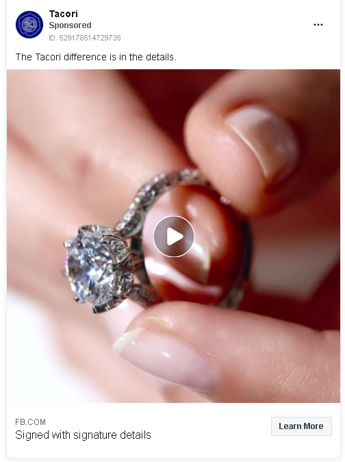 Facebook jewelry store ads